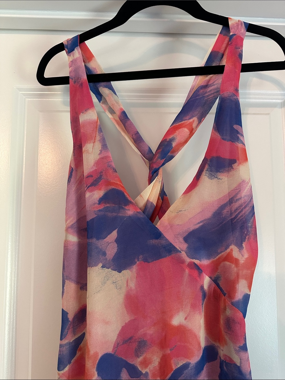 Lulu's Pink Purple Floral Midi Dress - Picture 14 of 16